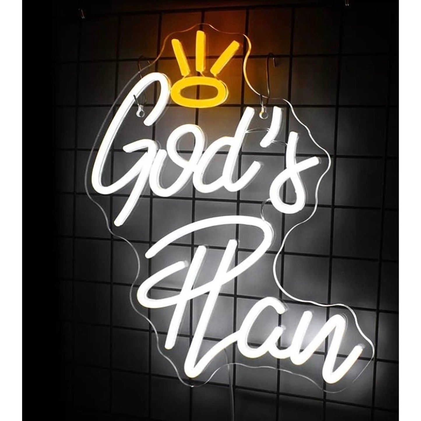 Lovely Bright “God’s Plan” LED Night Light Room Wall Christian Decor