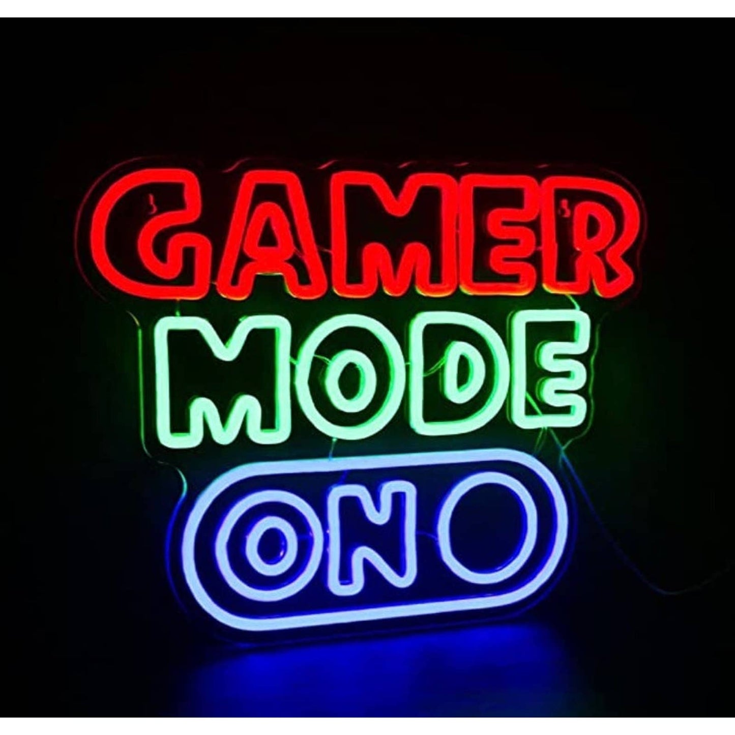 Fun Bright Red/Green/Blue Gamer Mode On LED Night Light Room Wall Decoration