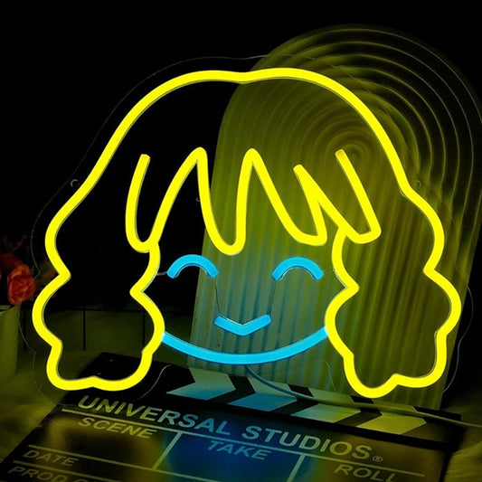 Bright Blue / Yellow Hermione Granger Night Light Harry PotterRoom Wall Decor