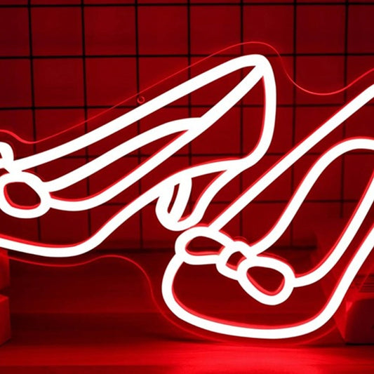 Lovely Bright Red Slippers LED Night Light The Wizard of Oz Room Wall Decoration