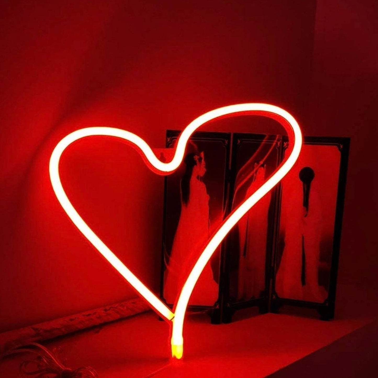Unique Shaped Heart LED Decor