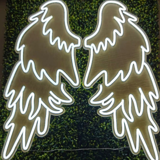 Lovely Life-Like Large Size Angel Wings LED Light Decor