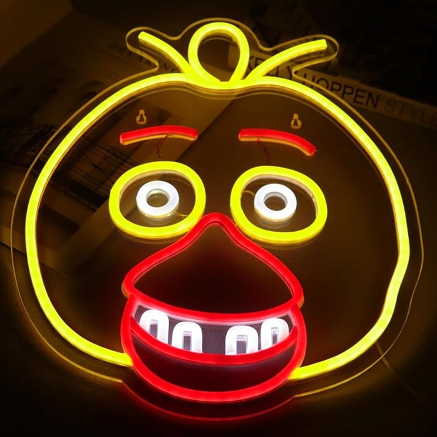 Fun Yellow Chica the Chicken Five Nights at Freddy;s LED Light Video Game Decor