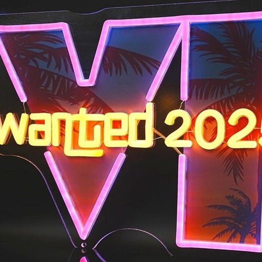 Vivid Grand Theft Auto 6 GTA6 “Wanted 2025” LED Light Room Wall Game Room Decor