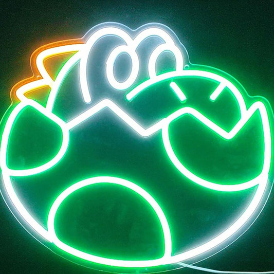 Fun Bright Baby Yoshi in Egg LED Night Light Super Mario Video Game Decor