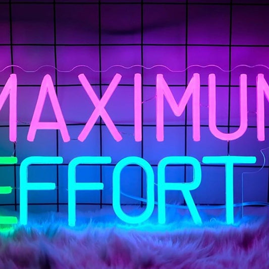 Vivid Bright Colorful “Maximum Effort” LED Night Light Room Wall Decoration