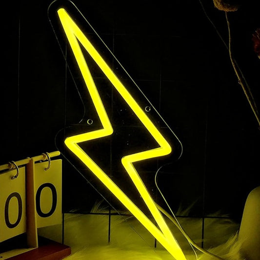 Fun Bright Yellow Harry Potter Lightning Bolt Scar Night Light Room Wall Decor
