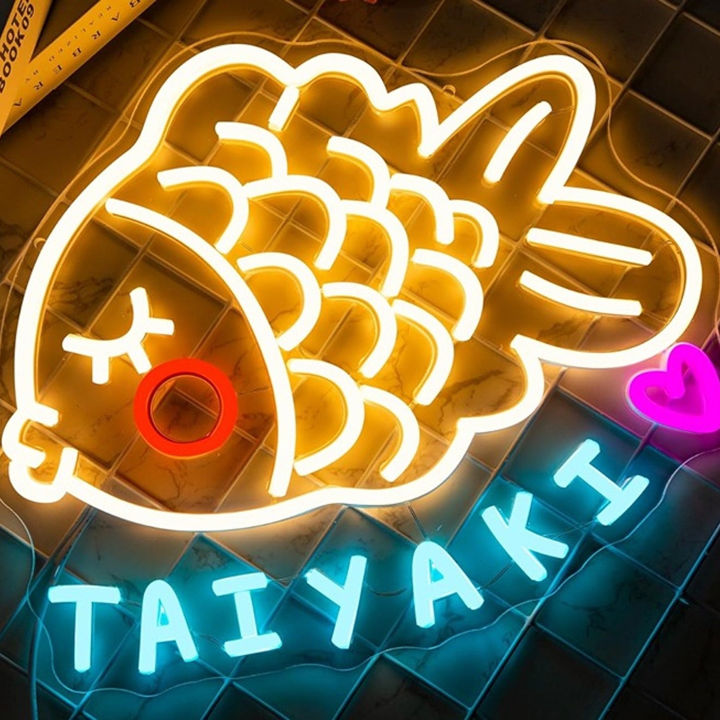 Vivid Bright Teriyaki Fish LED Night Light Room Wall Decoration