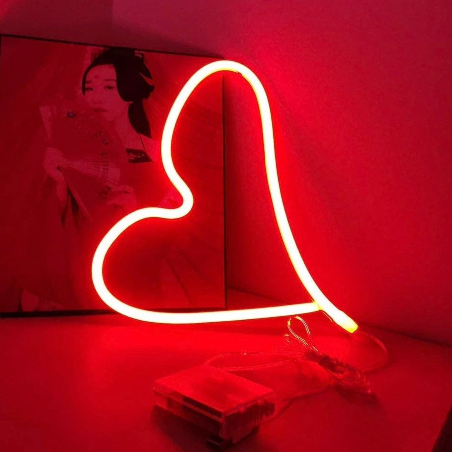 Unique Shaped Heart LED Decor