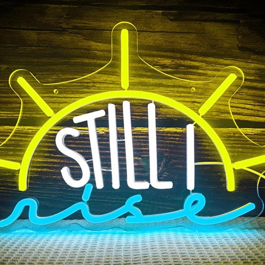 Lovely Bright Positive “I Still Rise” Sunrise LED Night Light Motivation Decorat
