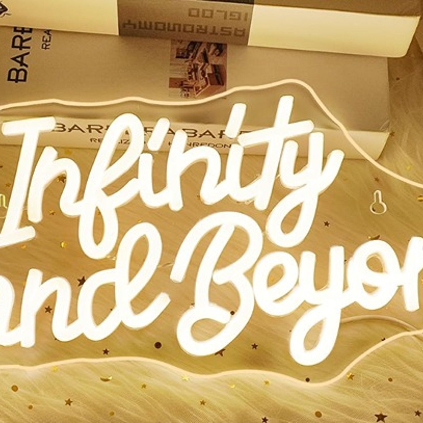 Lovely Warm Bright “To Infinity and Beyond” LED Night Light Room Wall Decor