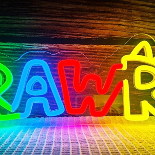 Fun Bright Colorful “RAWR!” Dinosaur LED Night Light Room Wall Decoration