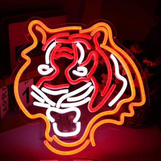 Vivid Bright Roaring Tiger LED Night Light Room Wall Decoration