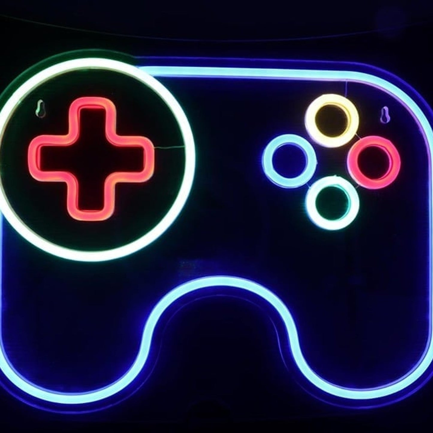 Fun Bright Mini Blue Game Pad LED Night Light Arcade Decoration