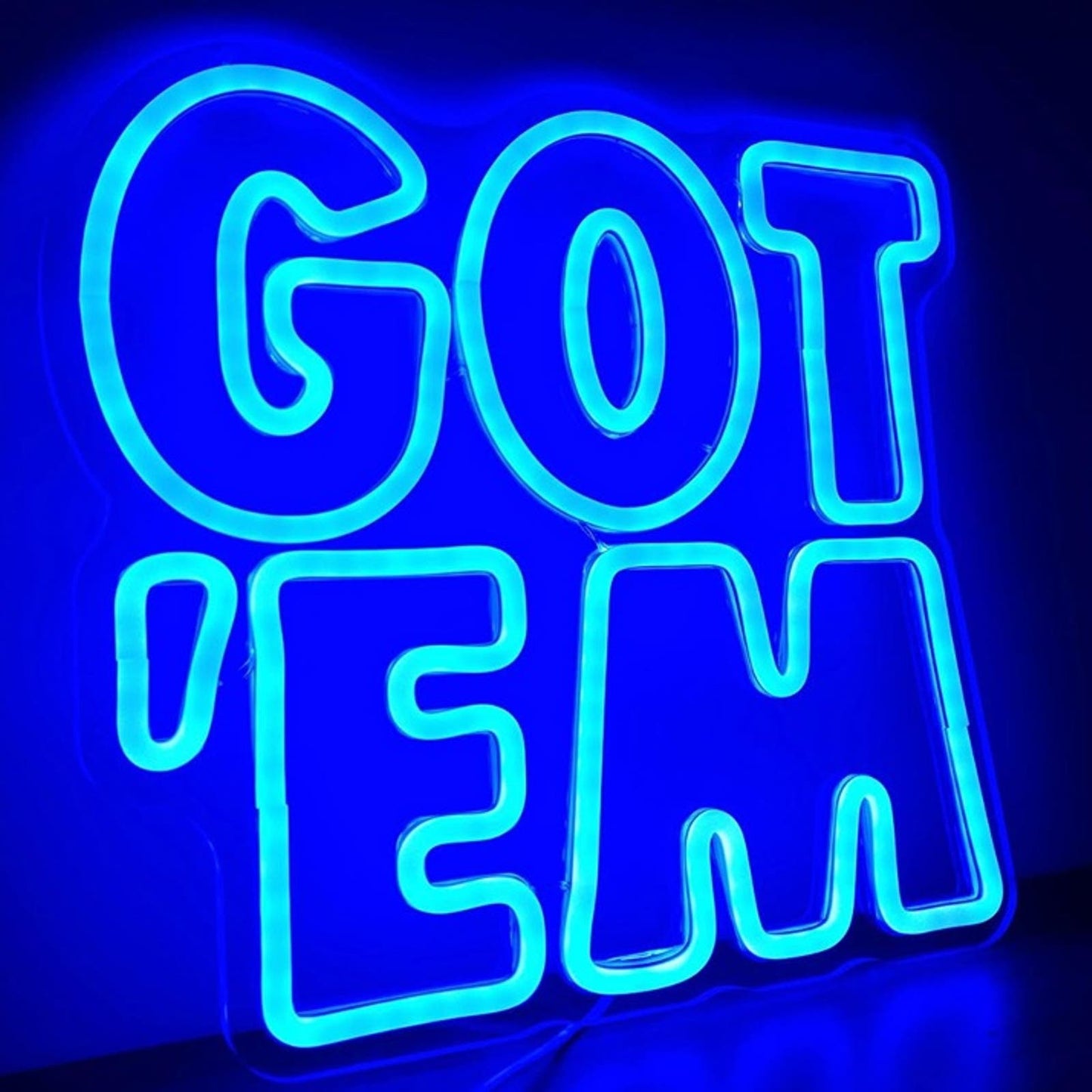 Fun Bright Blue GOT’EM ELD Night Light Room Wall Decoration