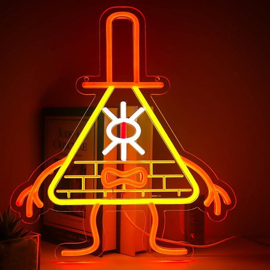 Fun Bright Yellow Bill Cipher LED Night Light Gravity Falls LED Night Light Room