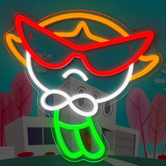 Fun Bright Power Puff Girls LED Night Light Room Wall Decoration