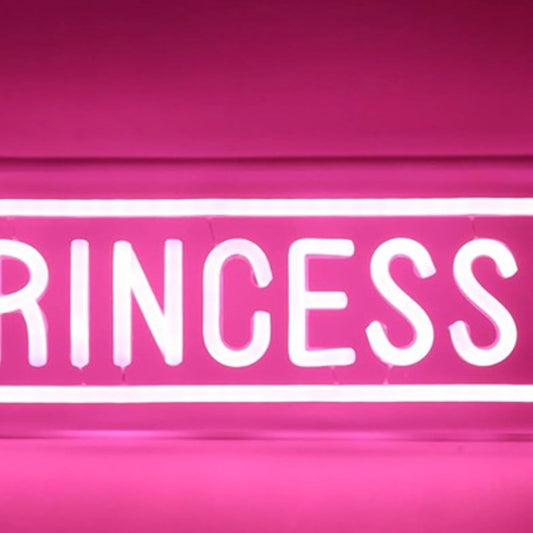 Lovely Fun Bright Pink “Princess St.” Sign LED Night Light Room Wall Decoration