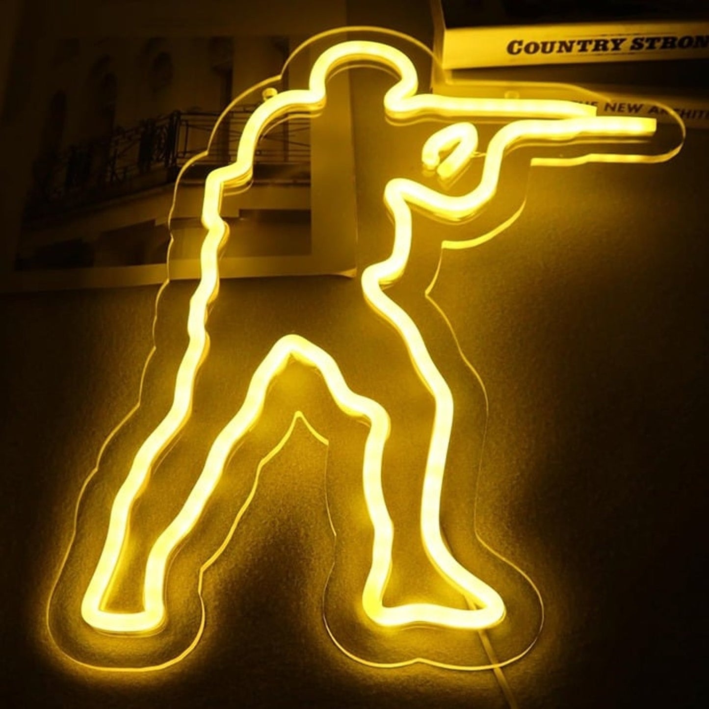 Fun Bright CSGO Military Man LED Night Light Video Game Room Wall Decor