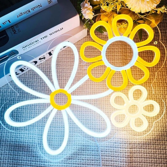 Lovely Vivid Bright Flower Cluster LED Night Light Room Wall Decoration