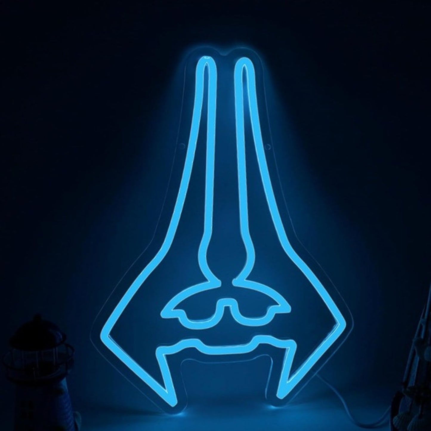 Fun Bright Blue Halo Covenant Energy Sword LED Night Light Video Game Decoration