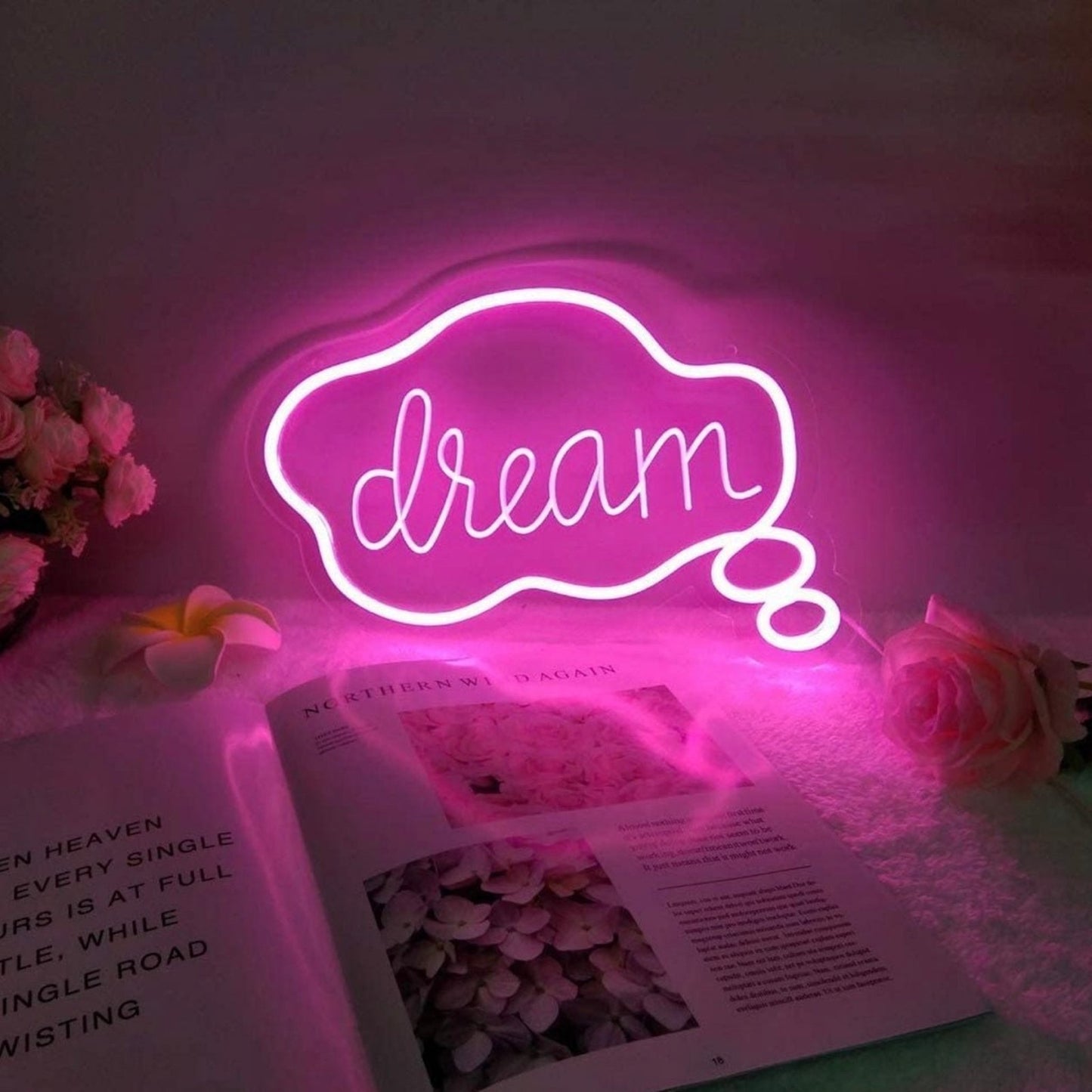 Bright Pink Dream Bubble LED Light Room Decoration