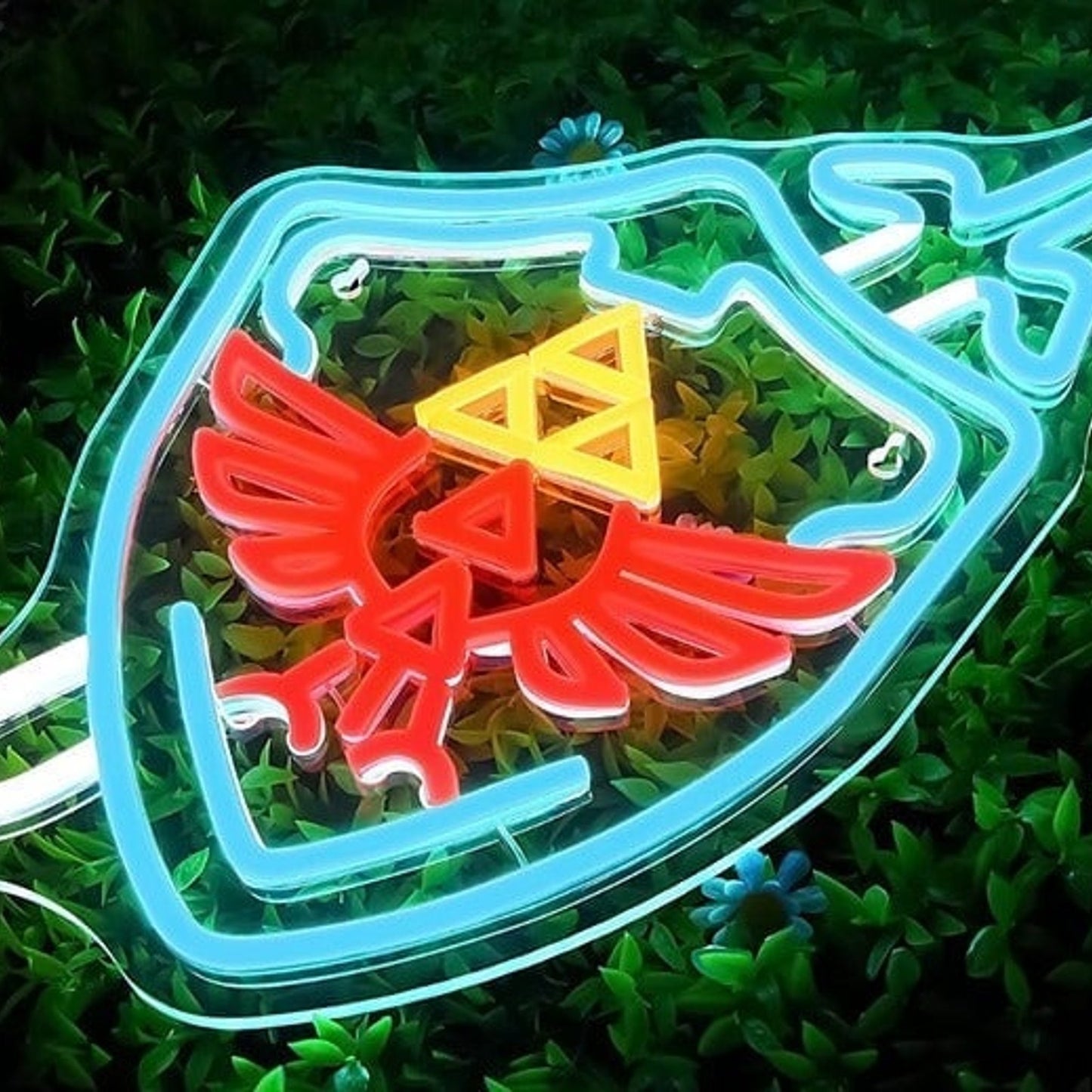 Fun Bright Cool Blue The Legend of Zelda LED Night Light Room Wall Decor