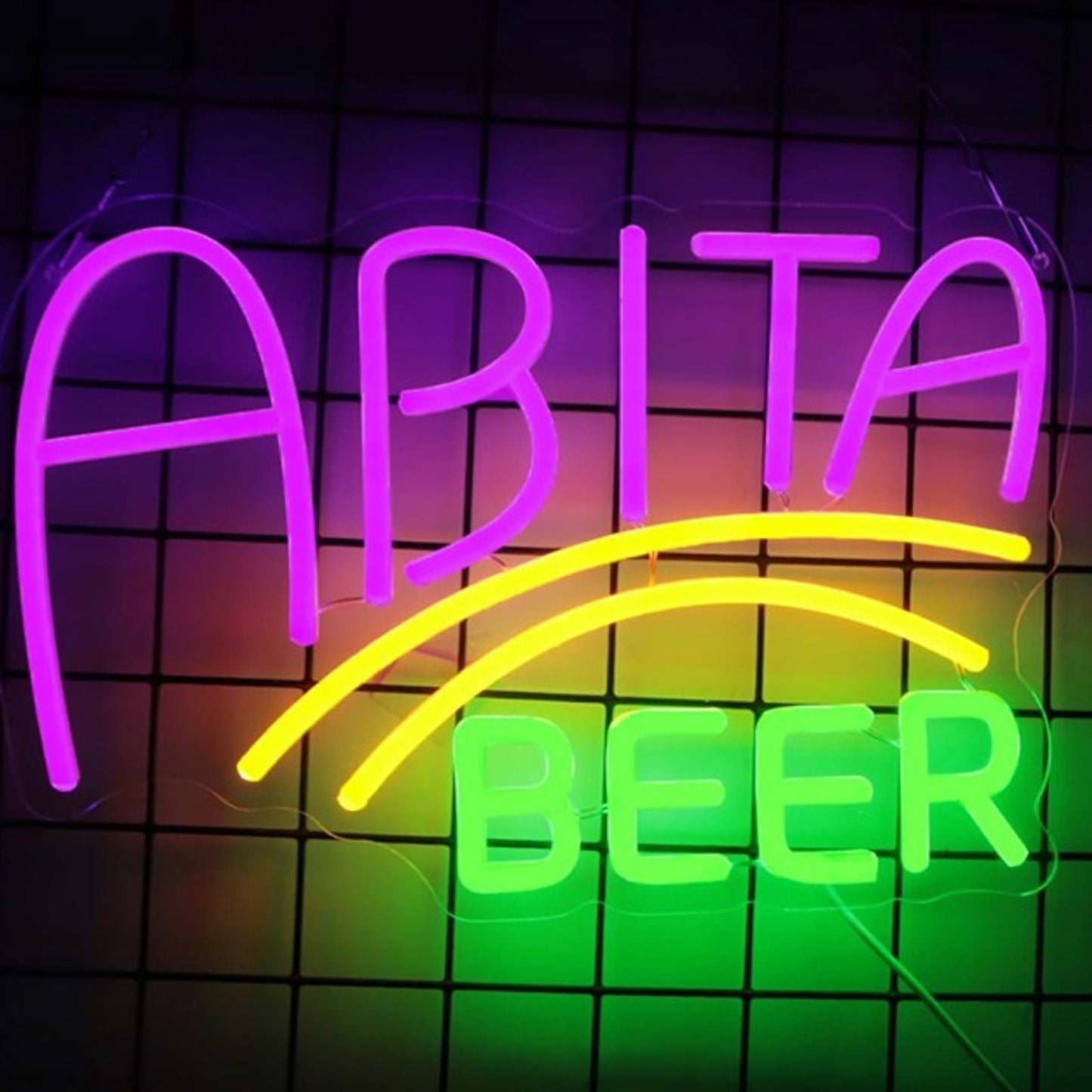 Vivid Bright Colorful “Abita Beer” LED Night Light Room Wall Decoration
