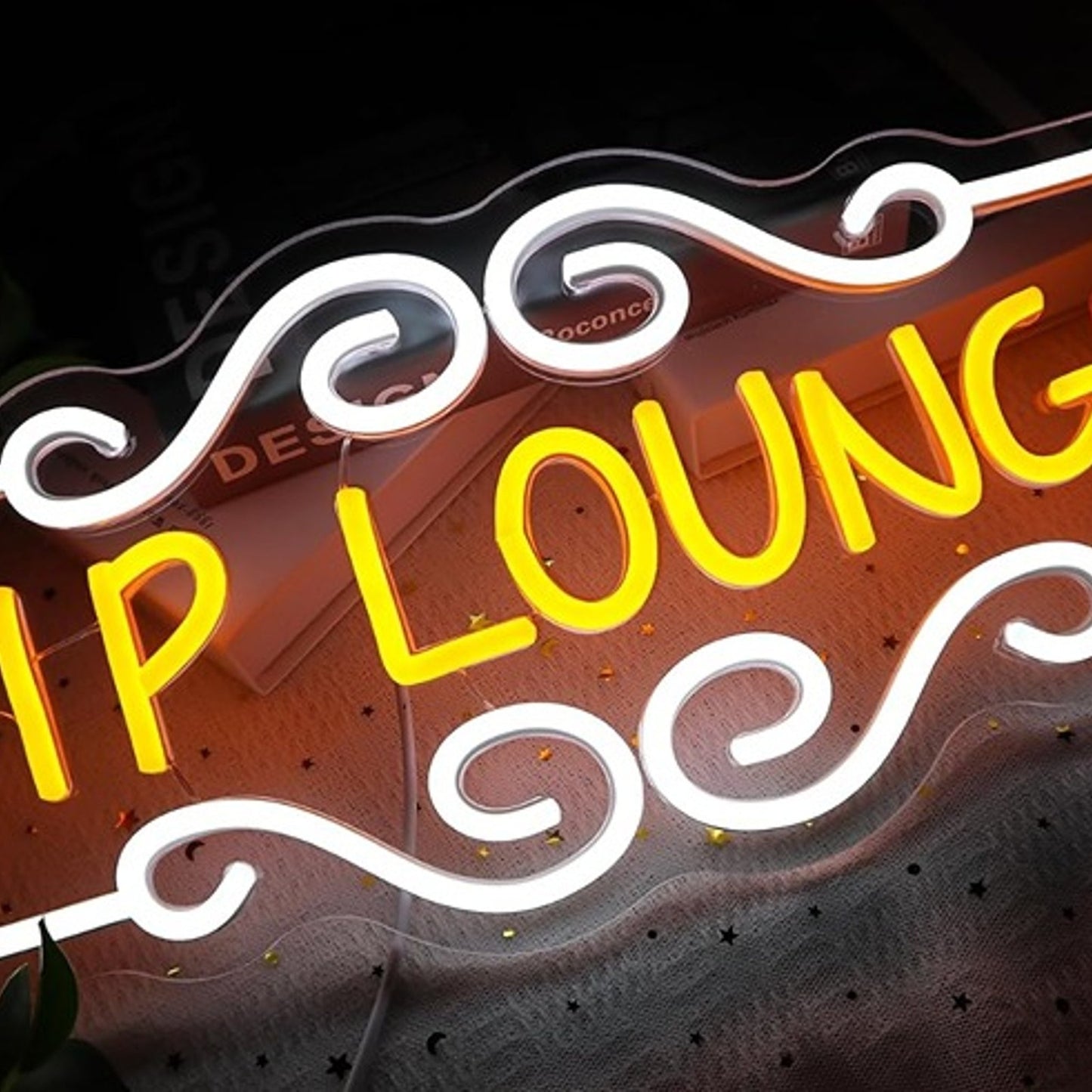 Fancy Bright “VIP Lounge” LED Night Light Party Room Wall Decoration