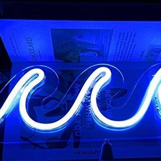 Lovely Bright Blue Ocean Wave LED Light Room Decoration