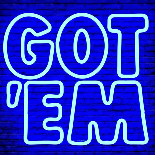 Fun Bright Blue GOT’EM ELD Night Light Room Wall Decoration