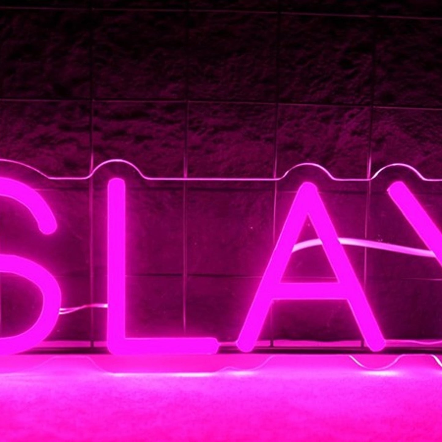 Fun Bright Pink “Slay” LED Night Light Room Wall Decoration