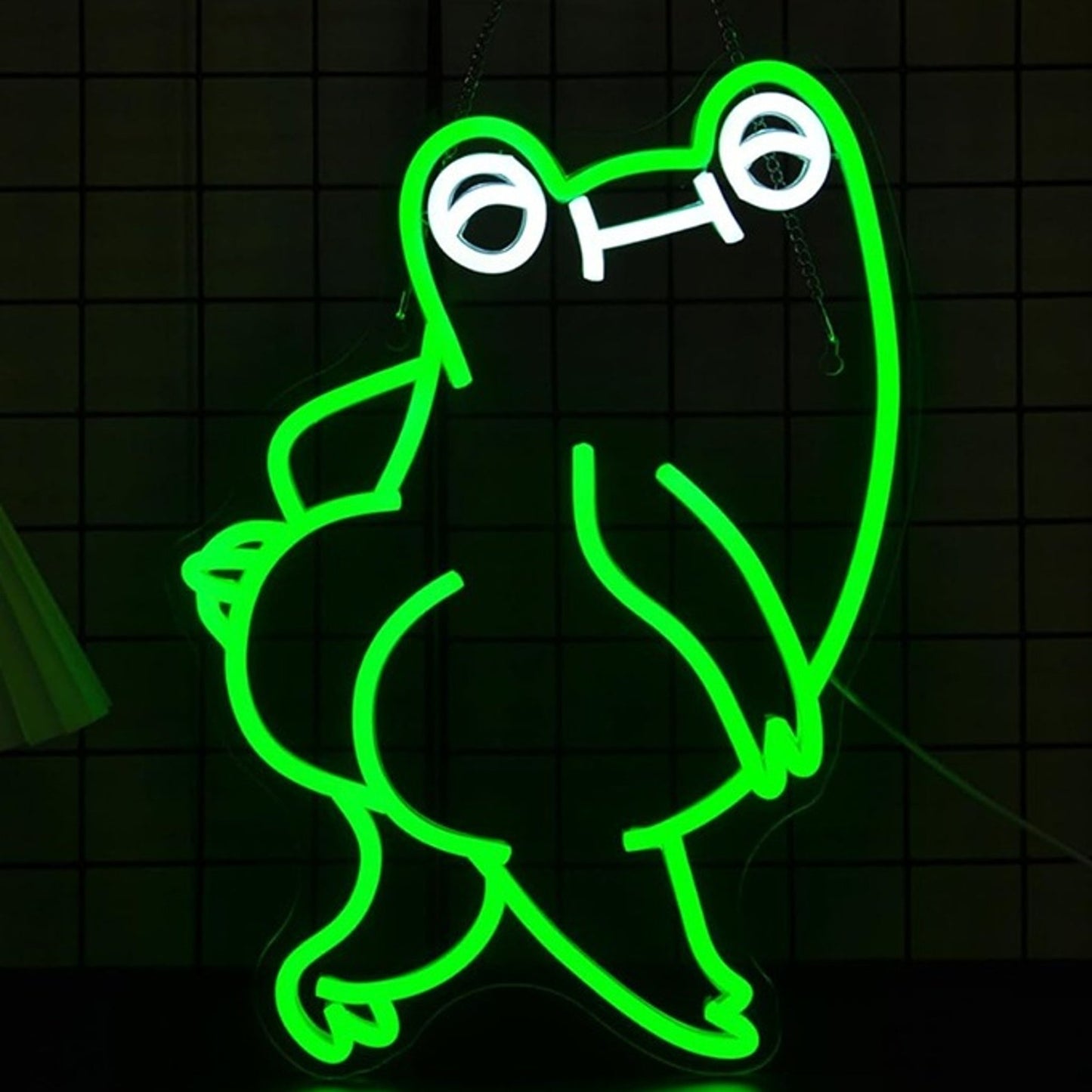 Fun Bright Green Big Booty Frog Toad LED Night Light Room Wall Decoration