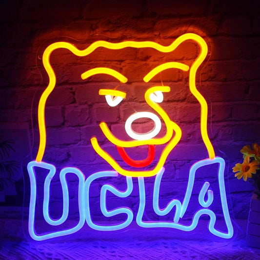 Vivid UCLA California University Bear LED Night Light Room Wall Decoration