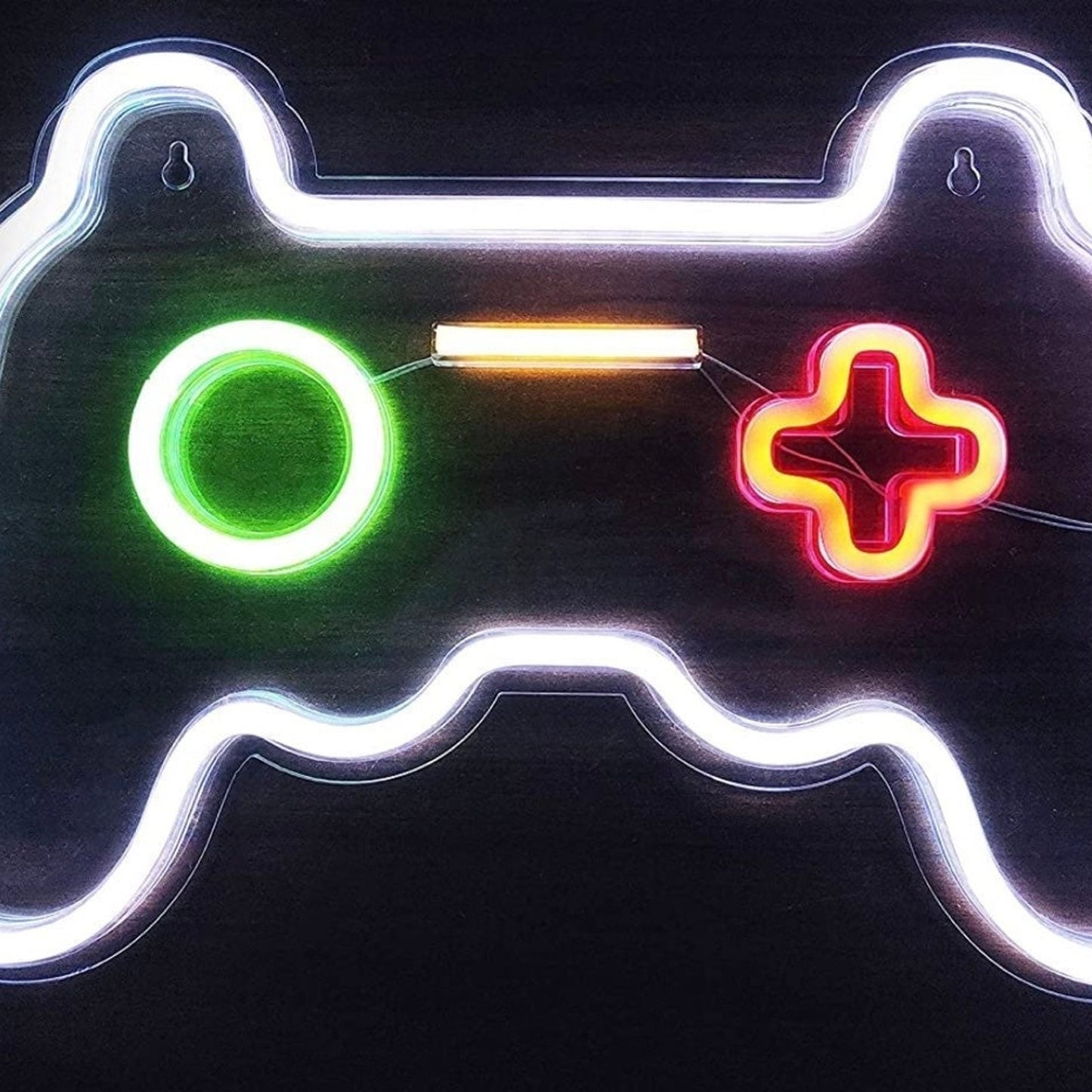 Bright Ice White Fun Game Controller LED Light Gamer Decoration