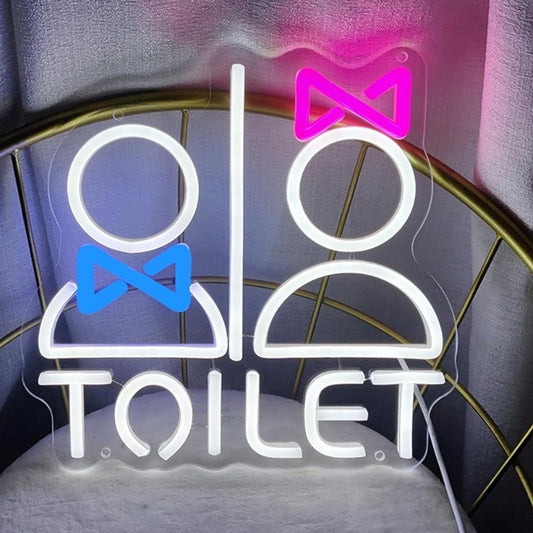 Bright Blue / Pink Bow Boys & Girls Toilet LED Night Light Shop