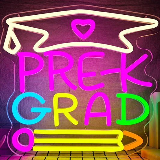 Fun Bright Colorful “Perk Grad” LED Night Light Graduation Celebration Decor