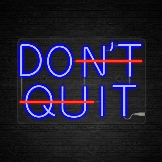 Super Bright Motivation  “Don’t Quit / Do It” LED Light Sign Wall Decoration