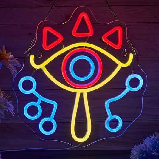 Fun Vivid Bright Legend of Zelda Sheikah Eye LED Night Light Game Room Decor