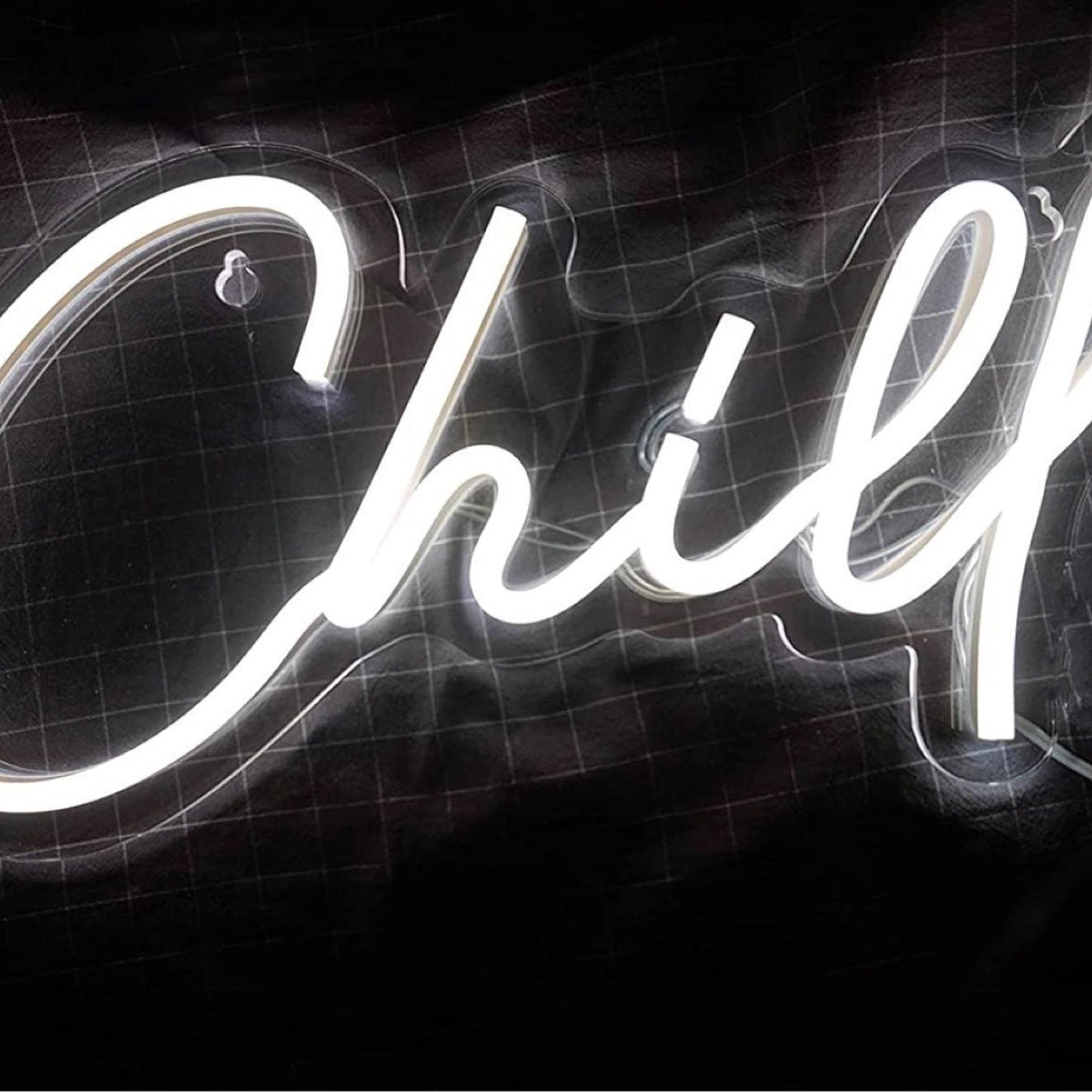 Cool Bright White “Chill” LED Night Light Room Wall Decoration