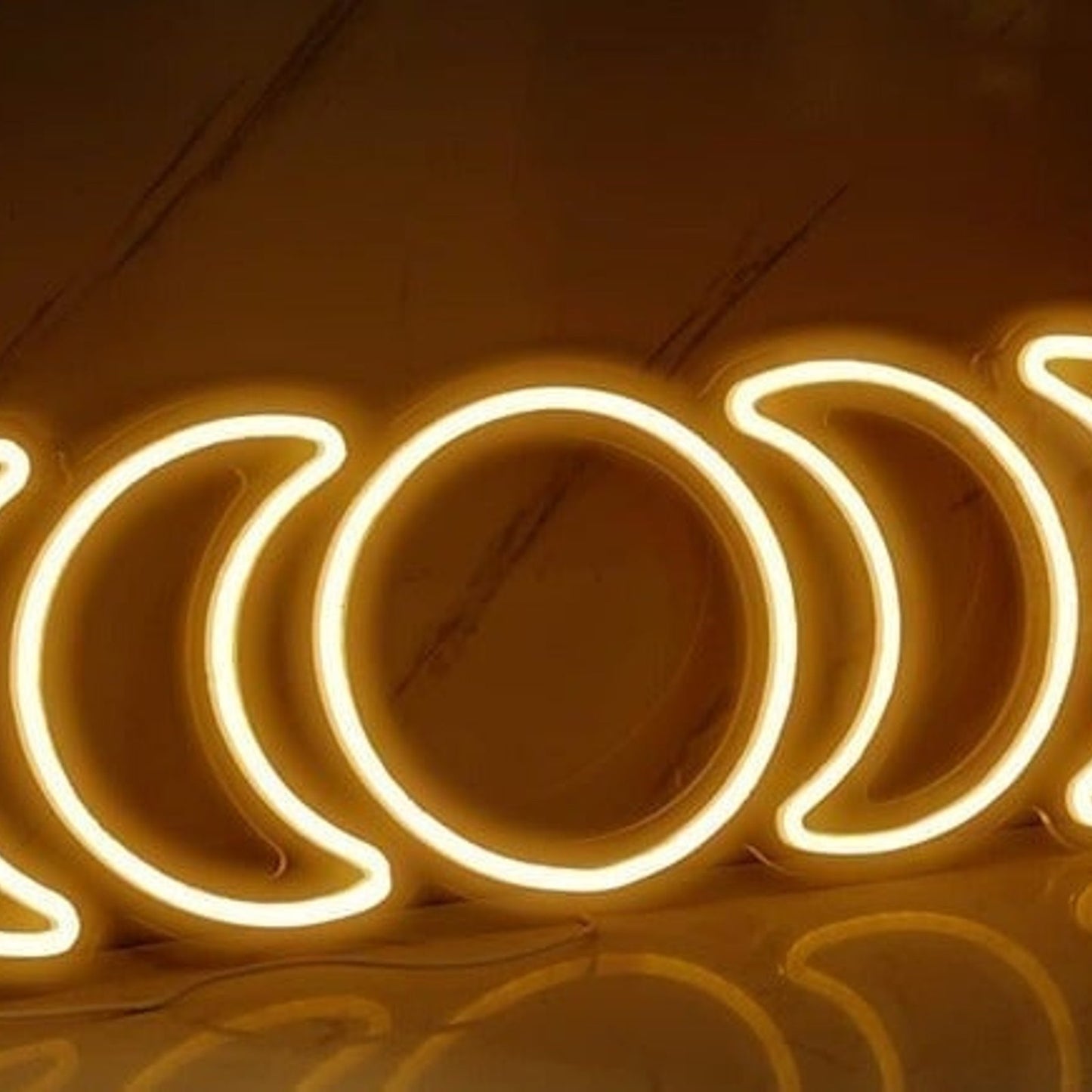 Vivid Bright Mon Phases LED Night Light Room Wall Decoration