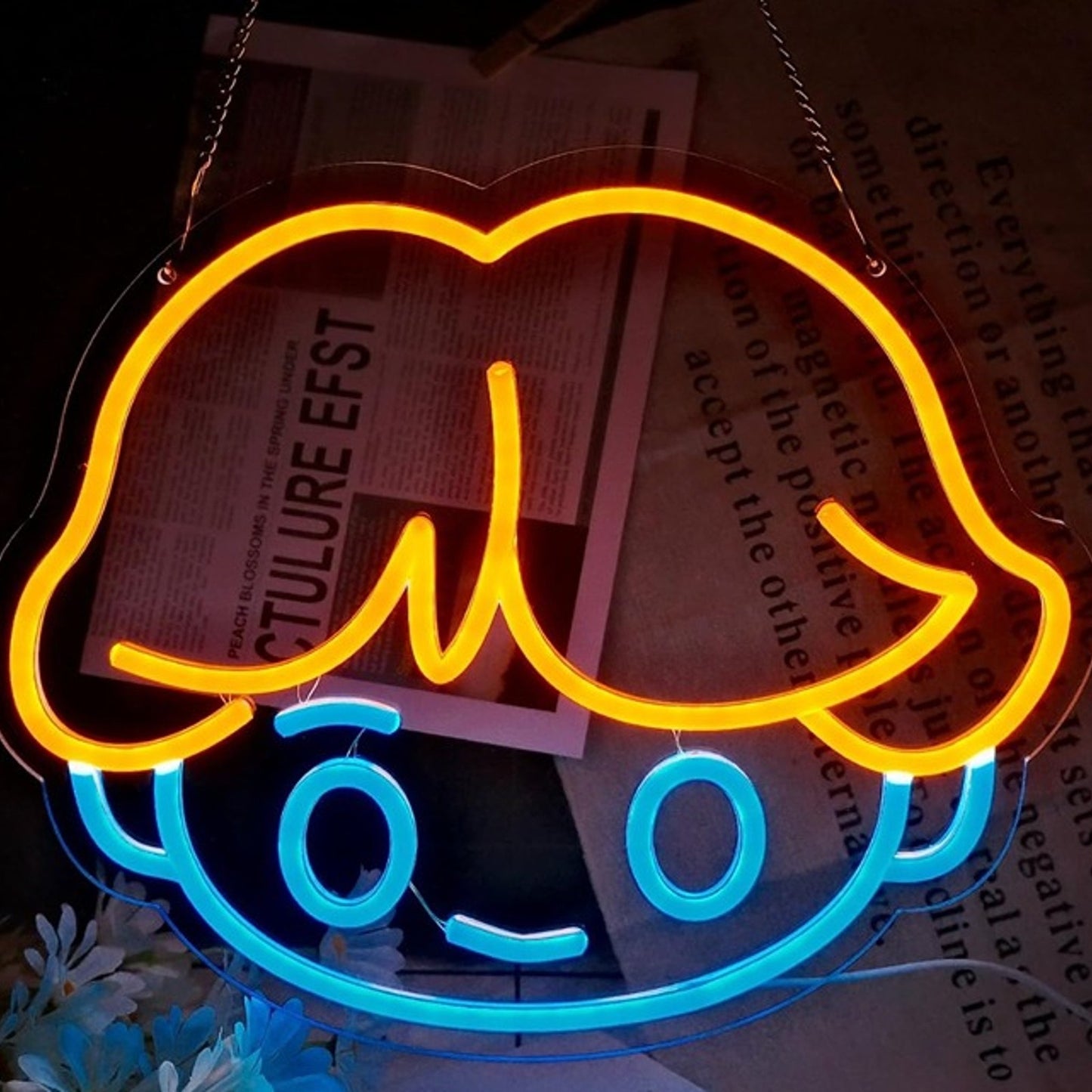 Bright Blue / Orange Ronald Weasley LED Night Light Harry PotterRoom Wall Decor