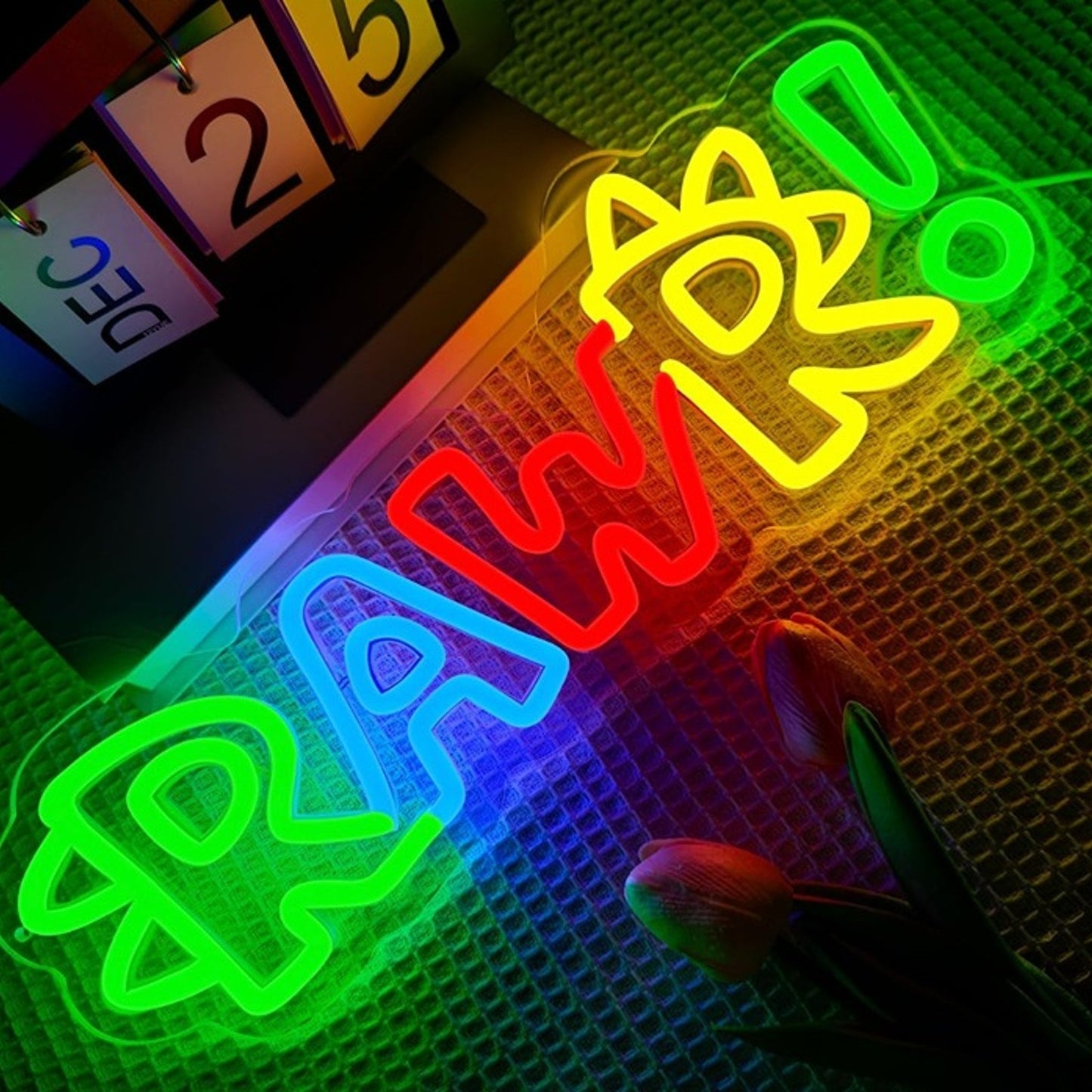 Fun Bright Colorful “RAWR!” Dinosaur LED Night Light Room Wall Decoration