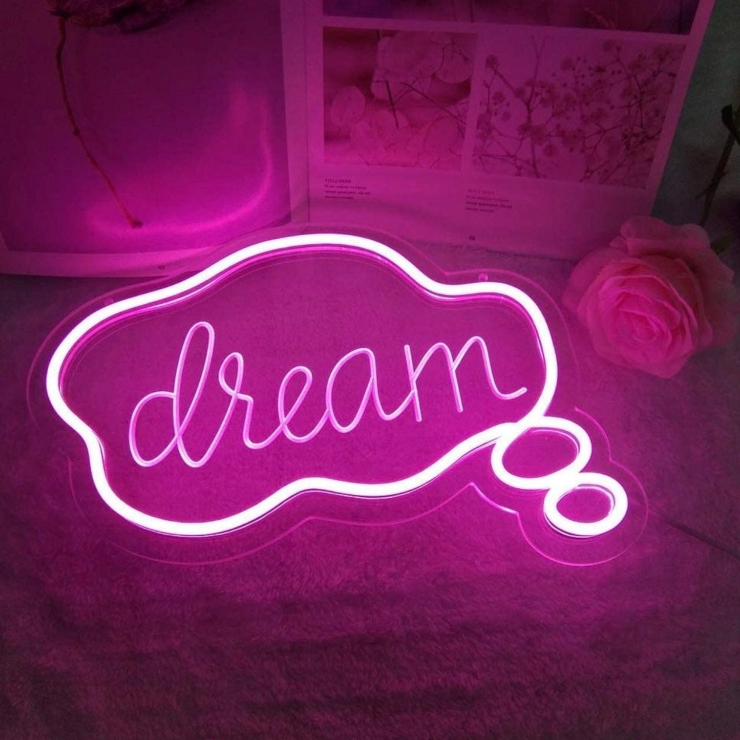 Bright Pink Dream Bubble LED Light Room Decoration