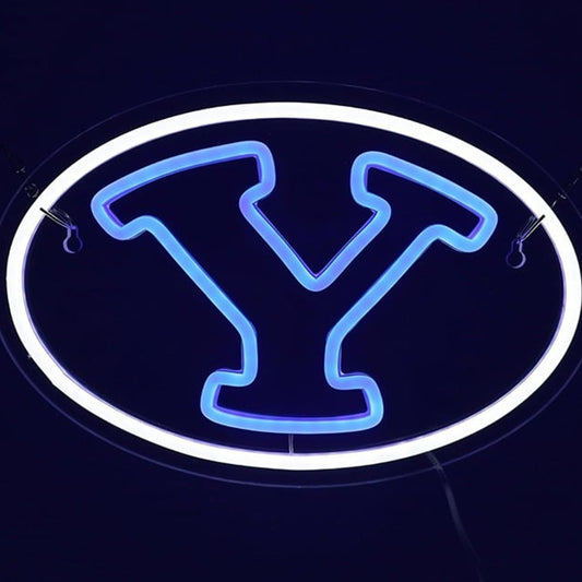 Vivid Bright BYU Brigham Young University Baseball LED Light Sports Team Decor