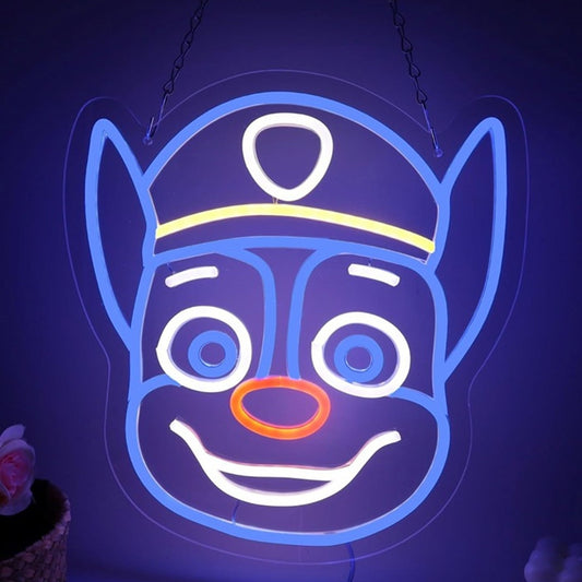 Lovely Bright Chase Puppy Dog LED Night Light Paw Patrol Room Wall Decoration