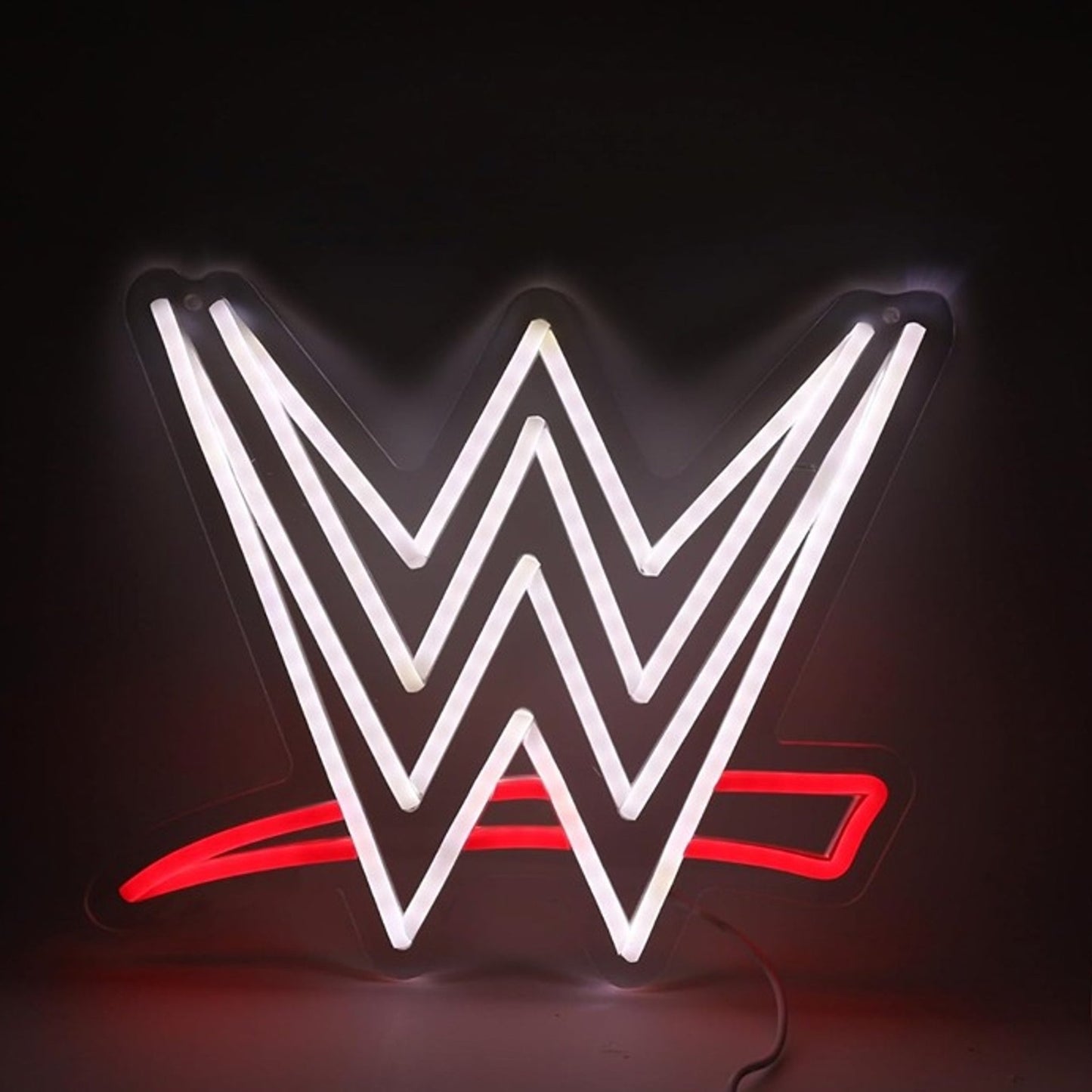 Vivid Bright WWE Wresting W Logo LED Night Room Wall Decoration