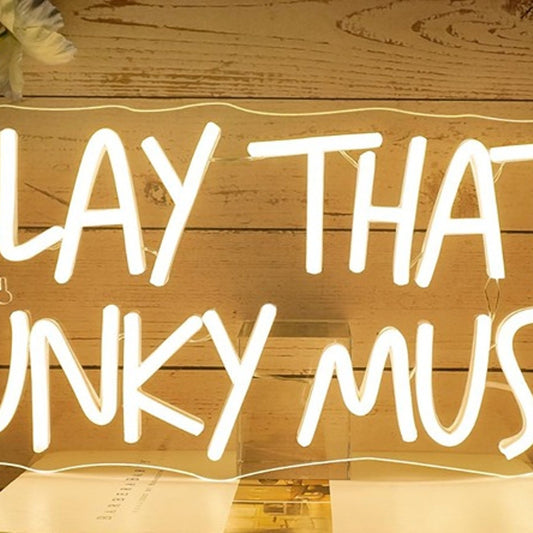 Fun Bright “Play That Funky Music” LED Night Light Room Wall Decor