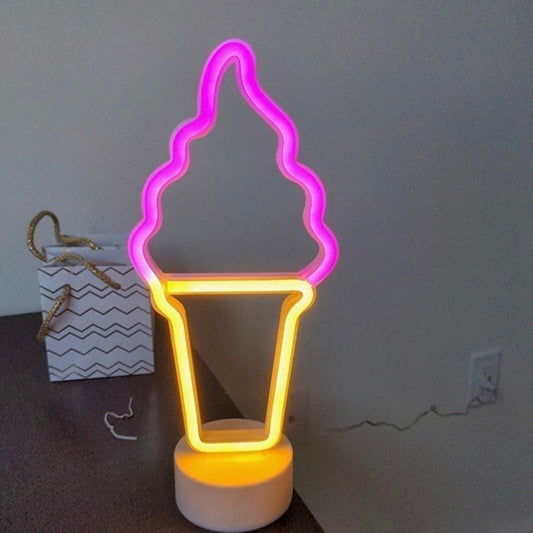 Lovely Standing Ice Cream Cone Light