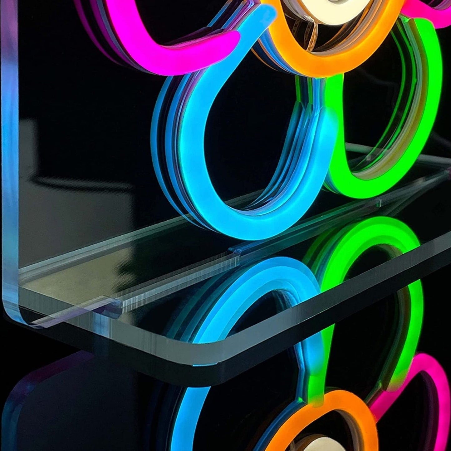Lovely Happy Rainbow Flower LED Night Light Lamp Room Decor